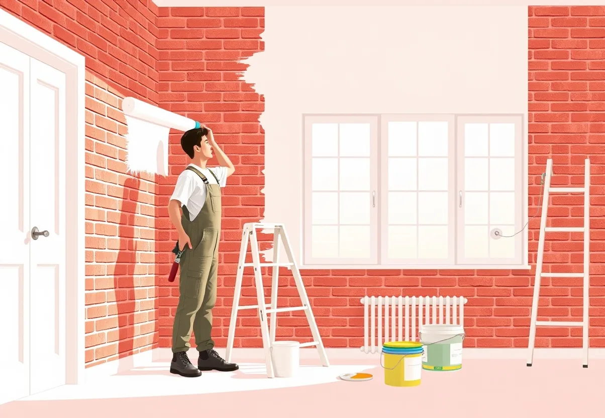 Peintre Tarare 69170 en intervention sur un chantier